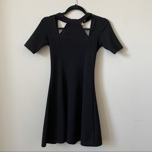 Urban Outfitters Black Fit and Flare Cutout Dress